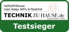 Heißluftfritteuse Caso Design AirFry & PizzaChef, Technik zu Hause.de, Testsieger