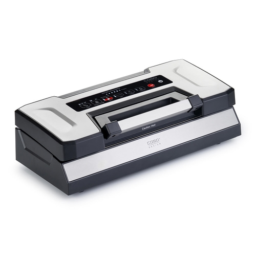 Vacuum sealer machine, Caso Design, electronic control, silver and black, kitchen