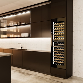 WineDeluxe WD 96 Design wine cooler, for up to 96 bottles, 2 temperature zones
