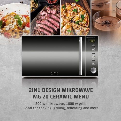 MG 20 Ceramic menu Design Microwave - Grill - Ceramic bottom