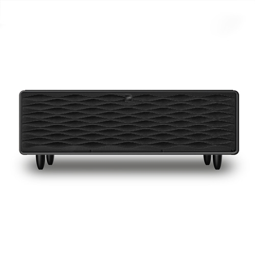 Sound & Cool Black Lounge-Tisch mit Kühlfächern, Soundbar & Lademöglichkeiten