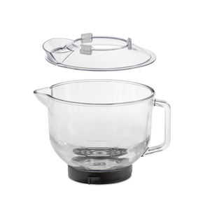 CASO Glasschüssel mit Accessoires für Küchenmaschine KM 1800 Black