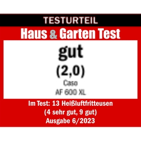 CASO AF 600 XL XL-Heißluftfritteuse / Air Fryer