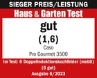 Haus & Garten Test, good (1.6), Caso Pro Gourmet 3500, issue 6/2023