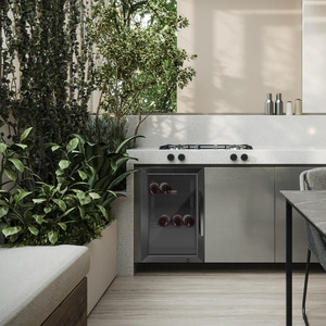 BBQ Deluxe L Black Smart Barbecue Kühlschrank mit Türanschlag links