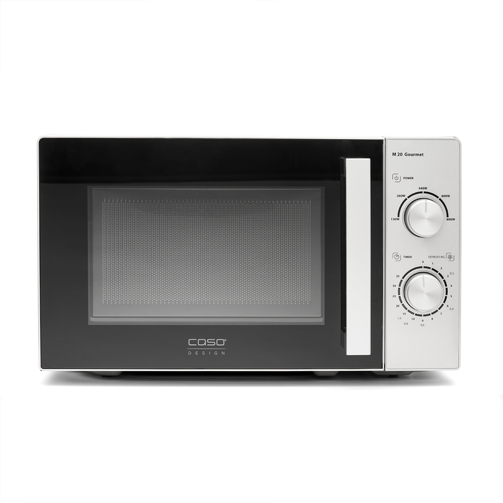 Mikrowelle Caso M 20 Gourmet, Bedienfeld, Timer, Leistungseinstellungen, Design, Küche, Gerät