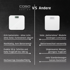 Personenwaage Vergleich: Batterielos vs. Batteriebetrieben