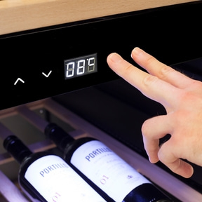 WineExclusive 24 Smart Design wine cooler, for up to 24 bottles, 2 temperature zones