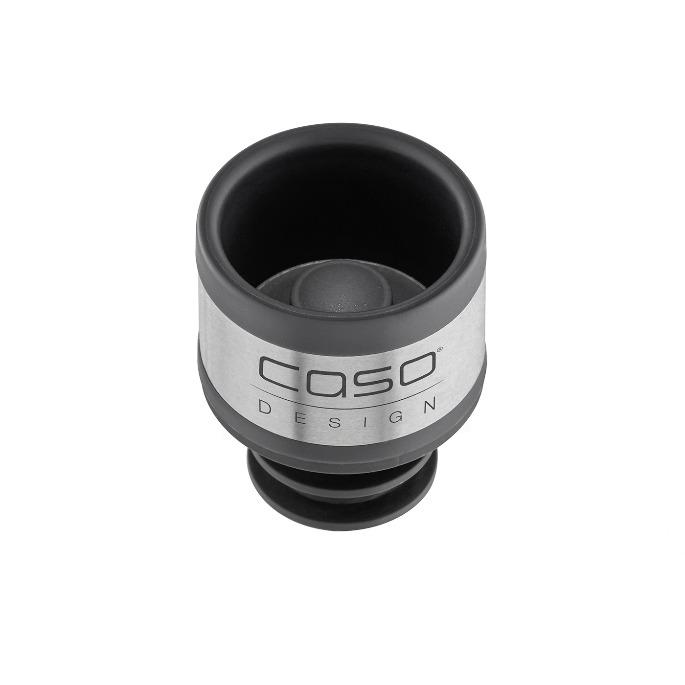 Caso Design wine stopper, stainless steel, black, bottle stopper, design