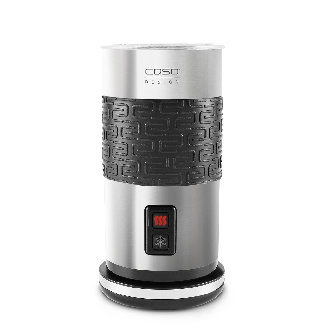 Caso Design milk frother, stainless steel, black, digital, modern, appliance, kitchen