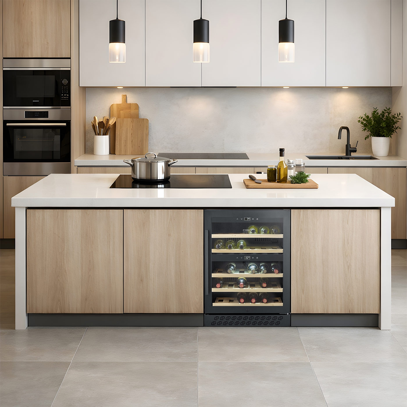 WineChef Pro 40 black Hochwertiger Weinkühlschrank mit Kompressortechnik