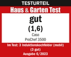 Test result Haus & Garten Test, good (1.6), Caso ProChef 3500, issue 6/2023