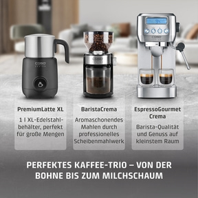 PremiumLatte XL Induktions- Milchaufschäumer für Kuhmilch- und Pflanzendrinks