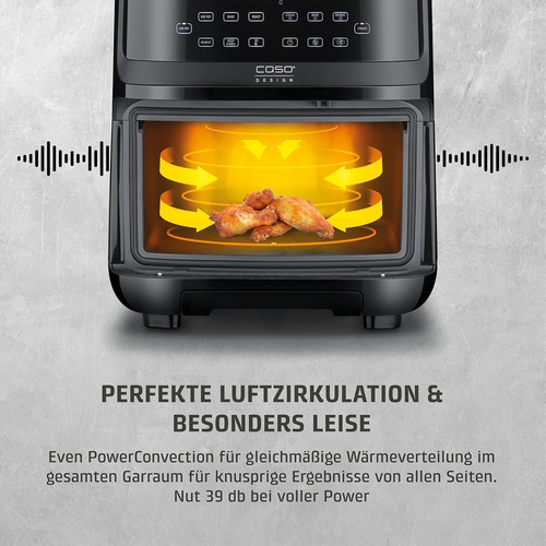 AirFry & Steam 700 3 cooking methods in one appliance - steam cooking, hot air frying or in combination Air fryer with chicken wings, perfect air circulation, quiet, PowerConvection, crispy results.