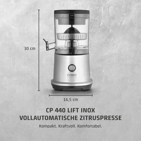 CP 440 Lift Inox Vollautomatische Zitruspresse