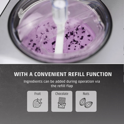 IceCreamer 2 in 1 design ice cream and yogurt maker with compressor technology