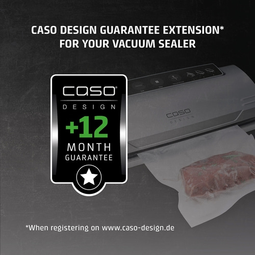 CASO Design warranty extension for vacuum sealer, +12 months warranty, registration at caso-design.de