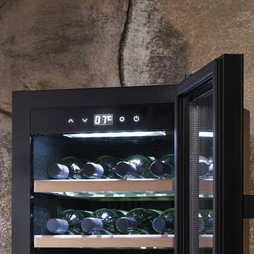 WineExclusive 24 Smart Design wine cooler, for up to 24 bottles, 2 temperature zones