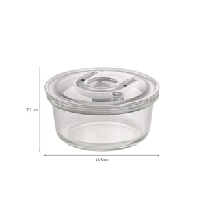 CASO VacuBoxx RM - 620 ml Design Vakuumbehälter aus Glas mit Tritan Deckel