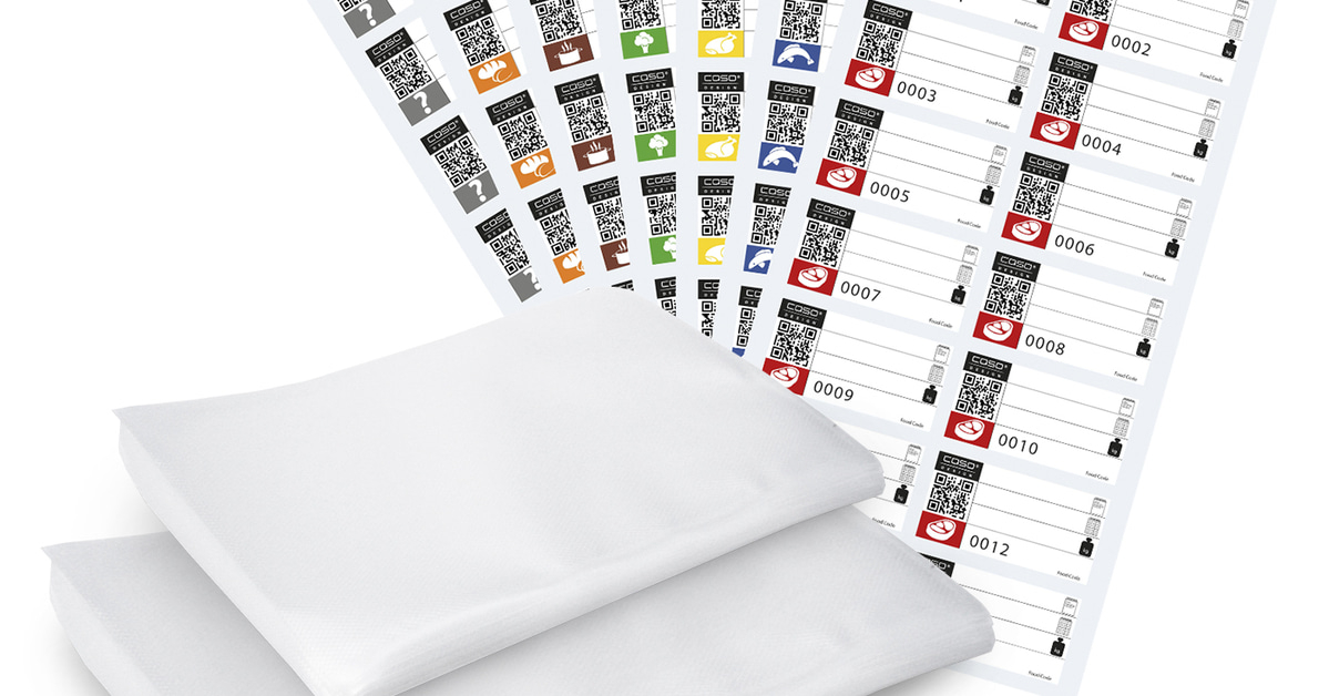 Food Manager Sticker PRO - Starter set | Foil bags | CASO Design Onlineshop