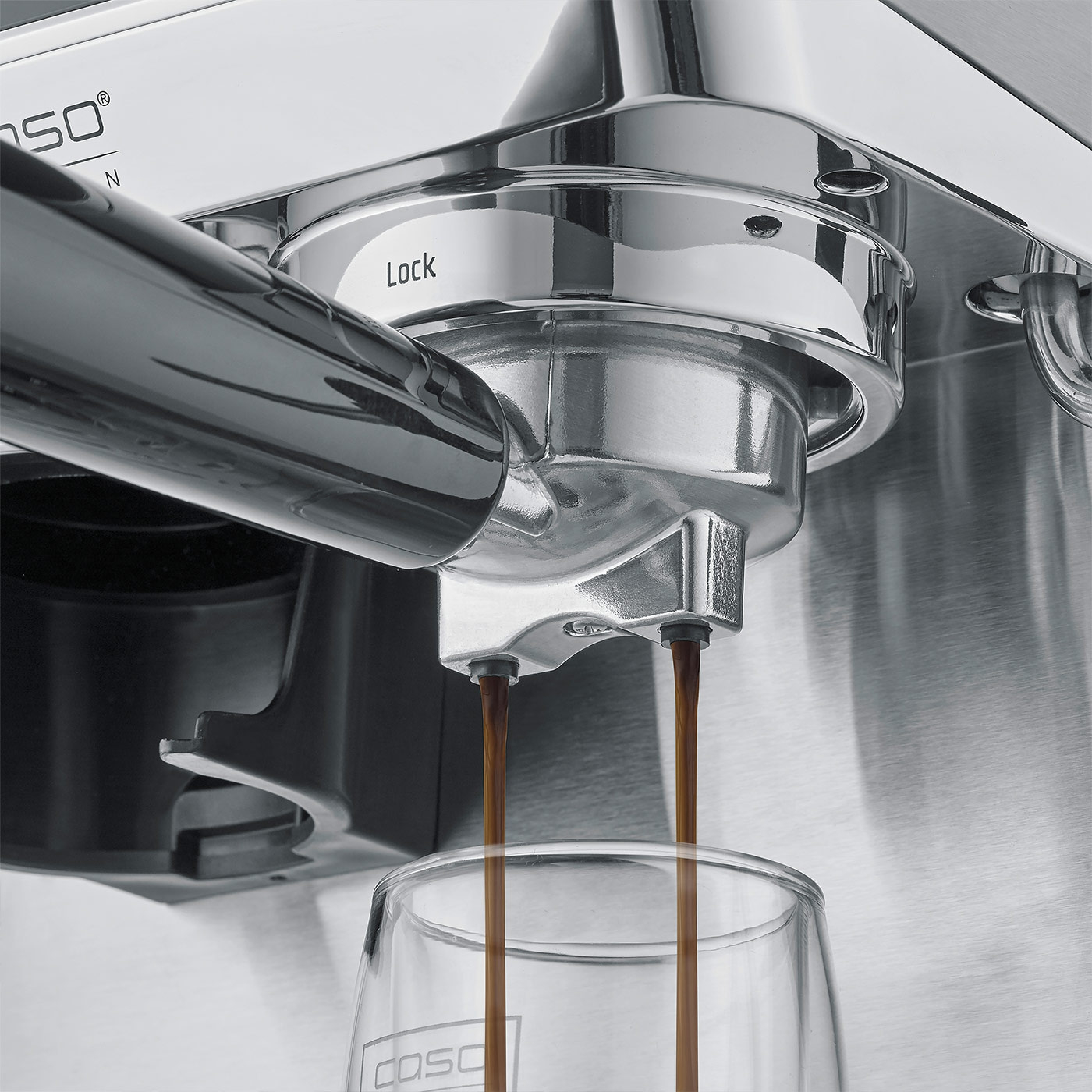 EspressoGourmet & Grind Design Siebträgermaschine mit Mahlwerk