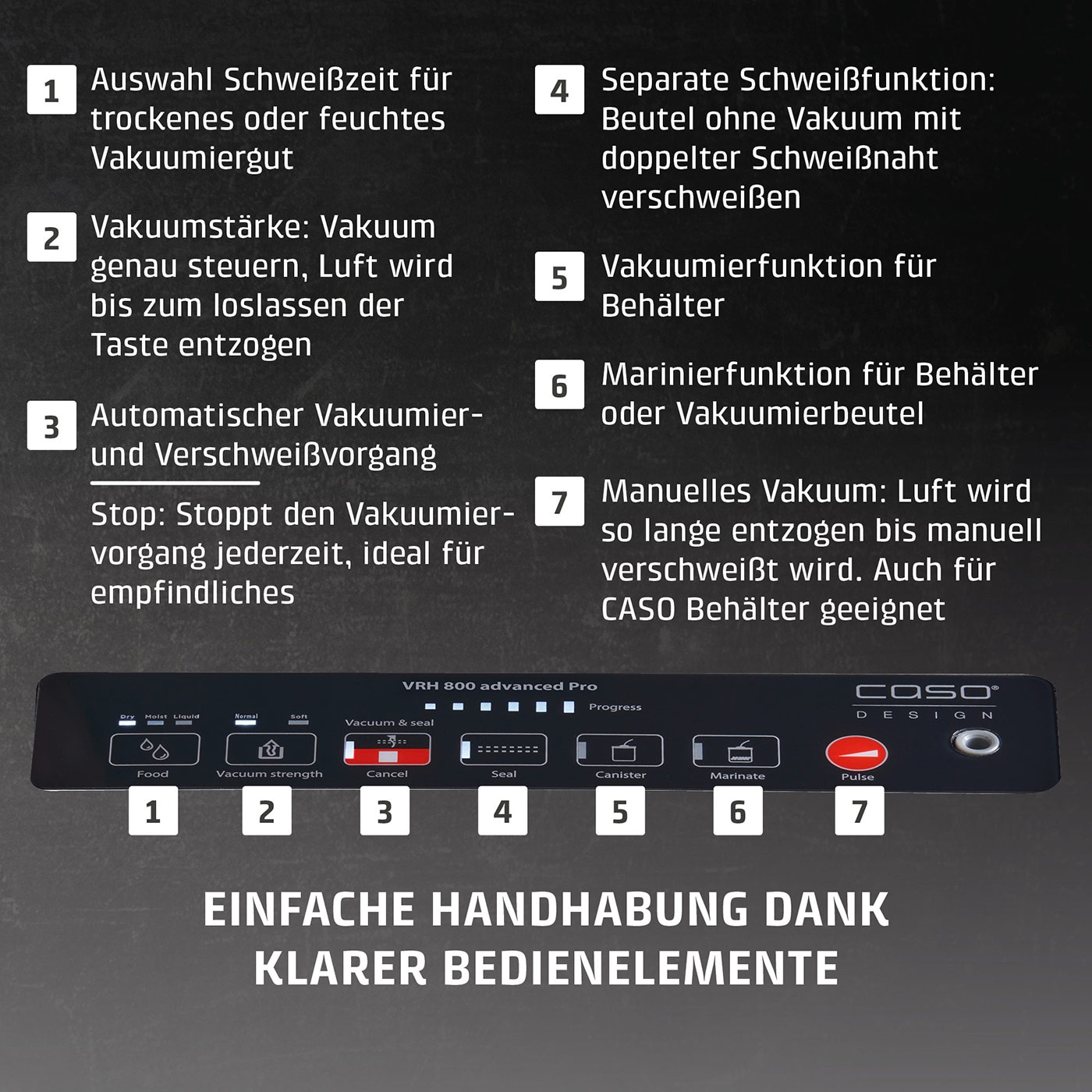 VRH 800 advanced Pro Vakuumiergerät mit extra Zubehör