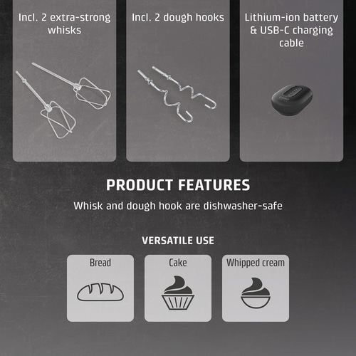 Click & Mix Cordless Hand Mixer
