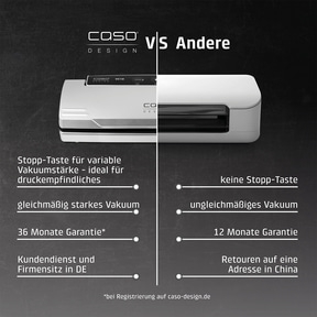 VC 10 Vakuumiergerät, Stiftung Warentest Testsieger GUT (2,0), Ausgabe 01/2018