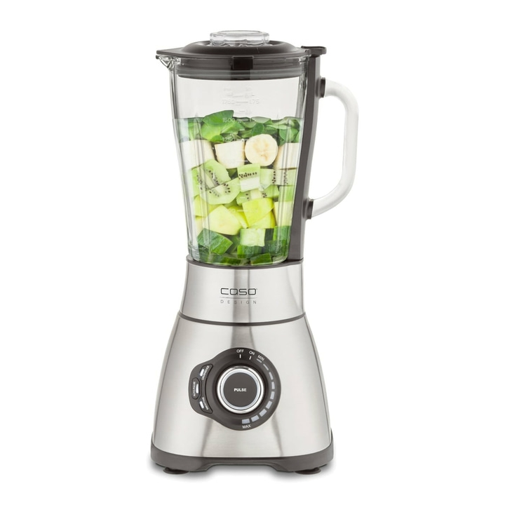 Mixer mit Obst und Gemüse, Edelstahl, Caso Design, Smoothie-Zubereitung