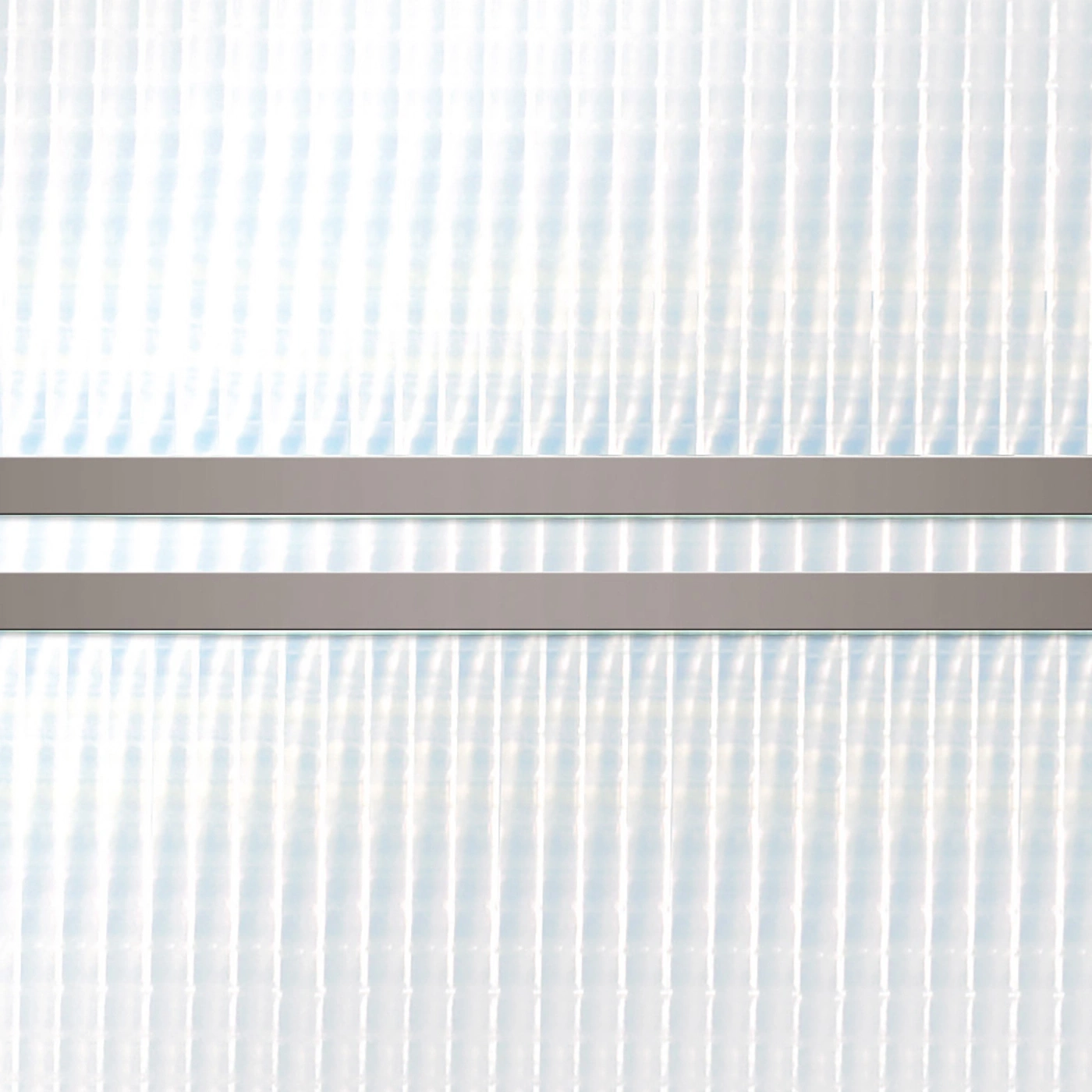 Bright vertical lines with two horizontal gray bars.