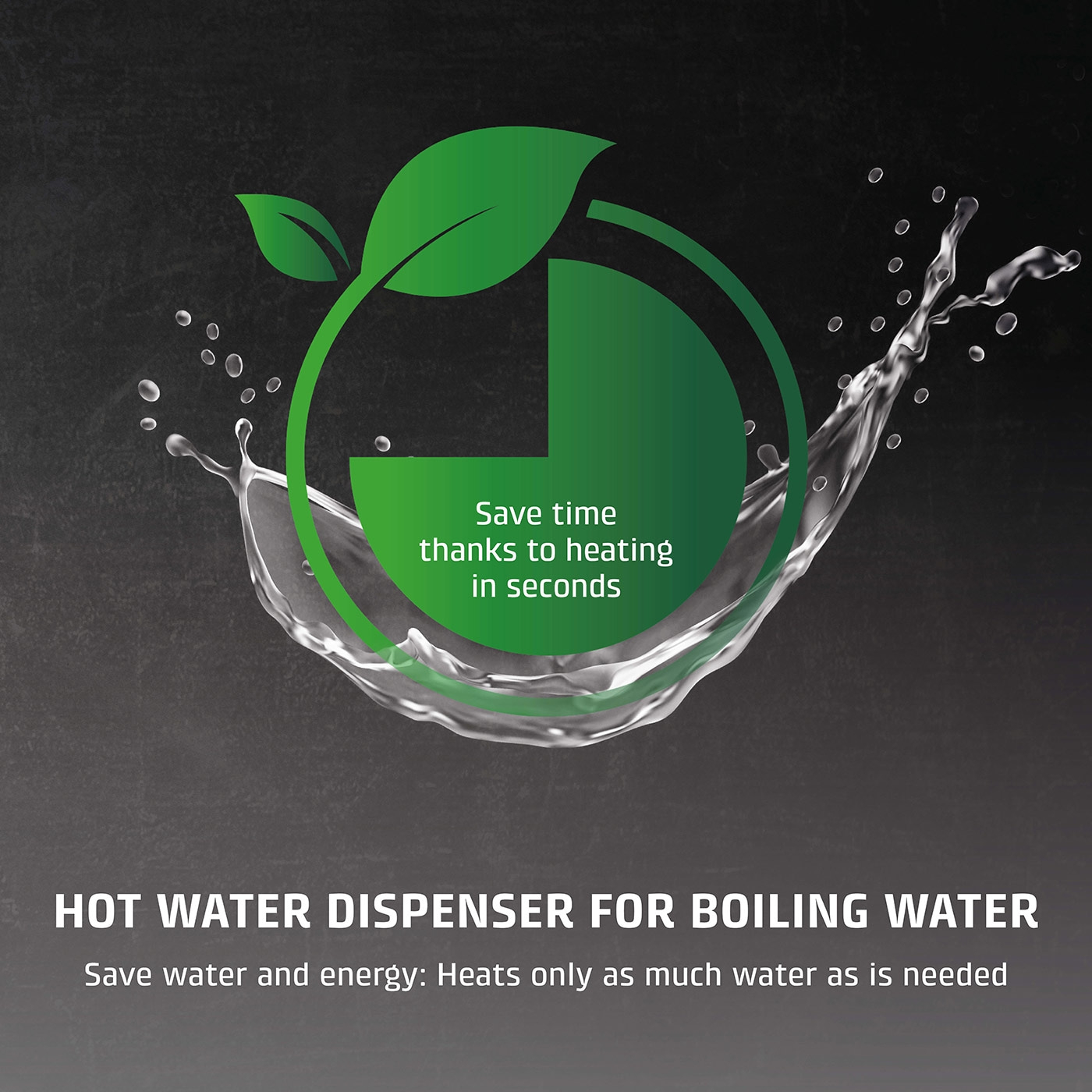 Hot water dispenser vs. kettle: Save time, save energy, instant heating.