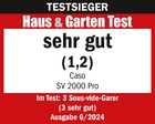 Test Haus & Garten: sehr gut (1,2) für Caso SV 2000 Pro, Ausgabe 6/2024