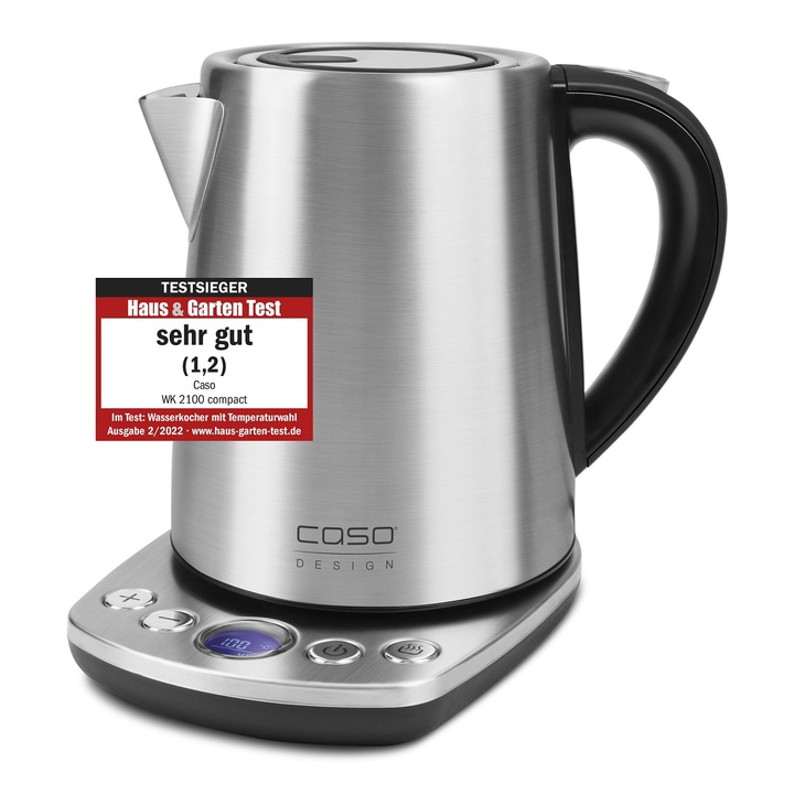 Wasserkocher mit Bewertung 'sehr gut' von Haus & Garten Test, Caso WK 2100 compact.