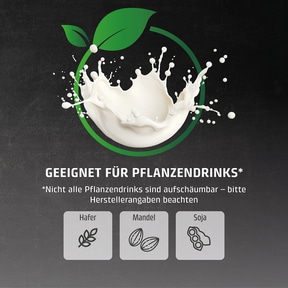 CappuLatte Design Milchaufschäumer für Kuhmilch- und Pflanzendrinks