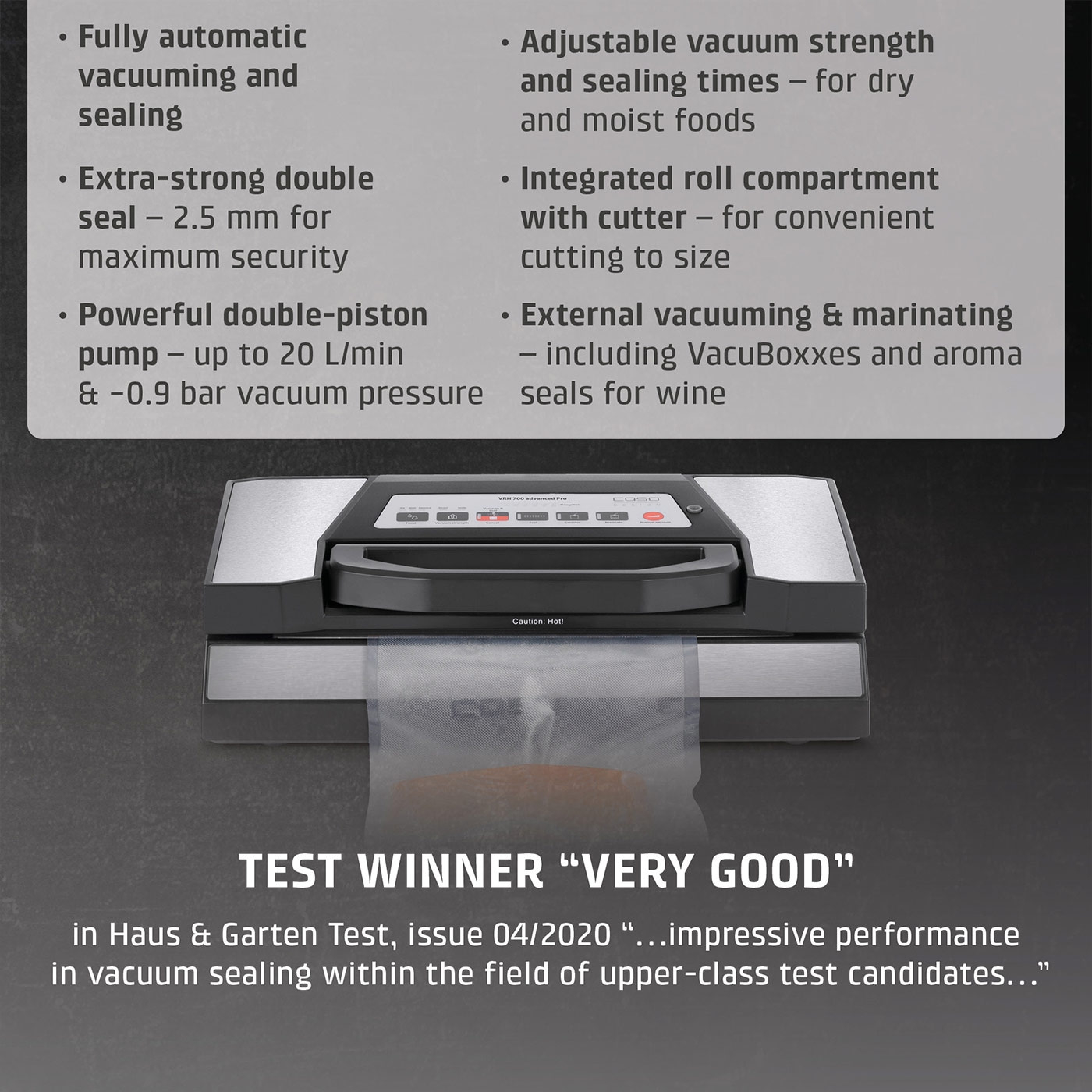 VRH 700 advanced Pro Vacuum system