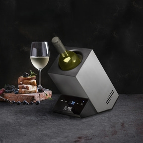 WineCase One Inox Design wine cooler for one bottle