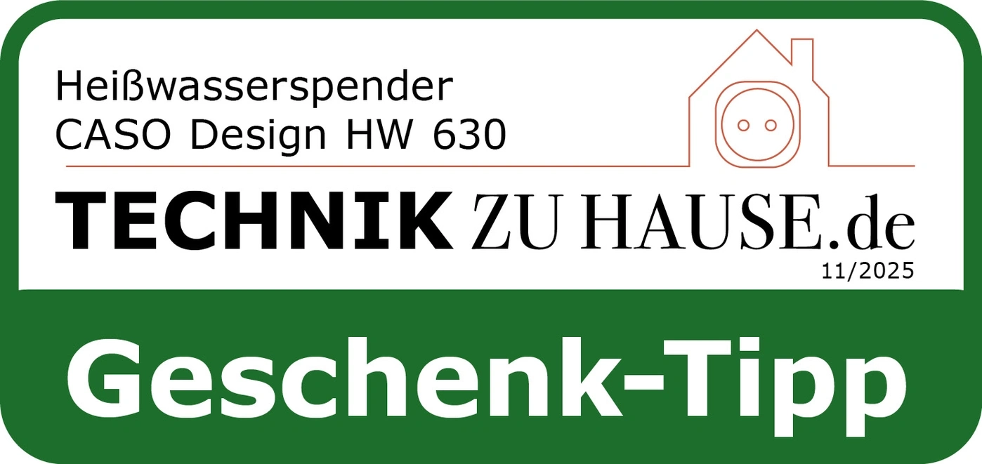 Hot water dispenser CASO Design HW 630, Technik zu Hause.de, Gift Tip