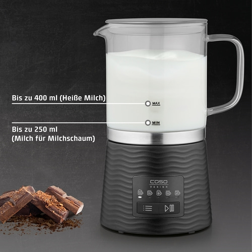 CappuLatte Design Milchaufschäumer für Kuhmilch- und Pflanzendrinks