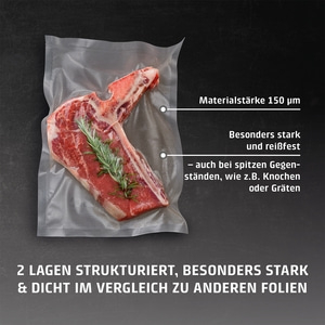 6 Sterne Profi-Folienbeutel 35x45 cm, 50 Stück, 150 μm