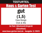 Haus & Garten Test, gut (1,5), Caso Design Click & Mix, Ausgabe 3/2025