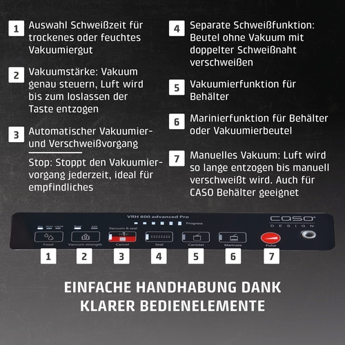 VRH 800 advanced Pro Vakuumiergerät mit extra Zubehör