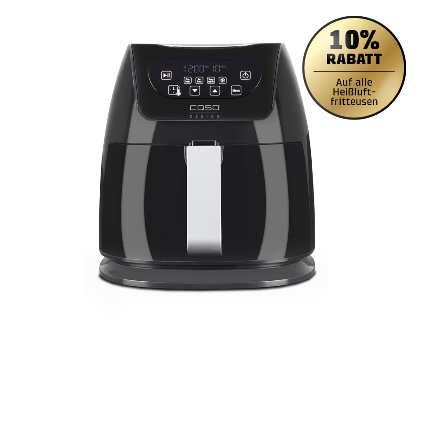 Jetzt 10% auf alle Heißluftfritteusen sparen mit dem Code ELF02