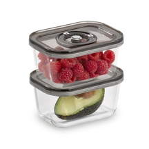 CASO VacuBoxx Eco-Duo S 2 Glass vacuum containers with plastic lid