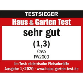 FW 2000 Mincer Powerful motor - Durable housing, test winner