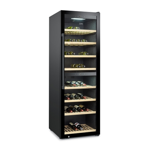 WineExclusive 180 Smart Design Weinkühlschrank, bis zu 180 Flaschen, 2 Temperaturzonen