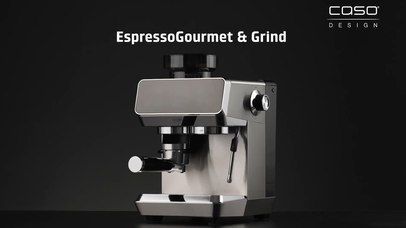 EspressoGourmet & Grind Design espresso machine with grinder