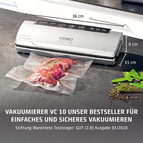 VC 10 Vakuumiergerät, Stiftung Warentest Testsieger GUT (2,0), Ausgabe 01/2018