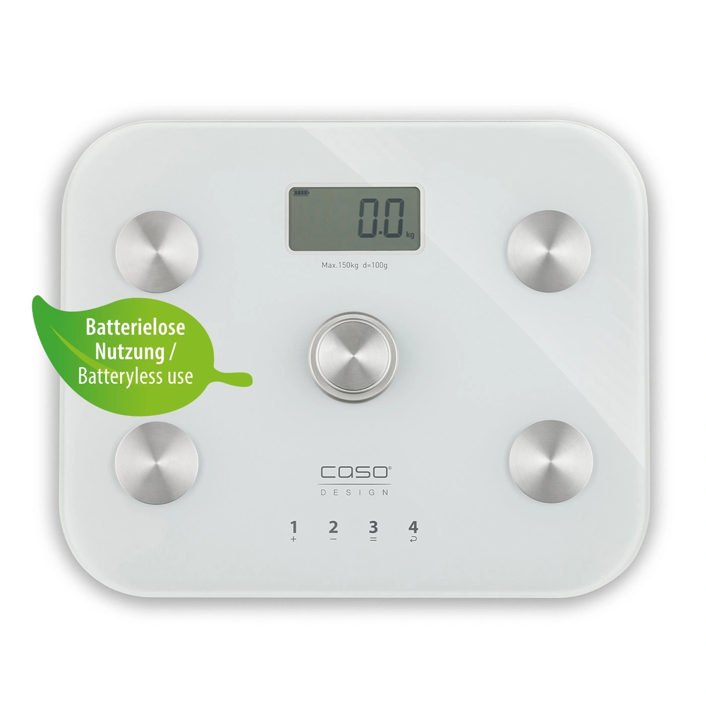 Digital scale with batteryless use, 0.0 kg, Caso Design