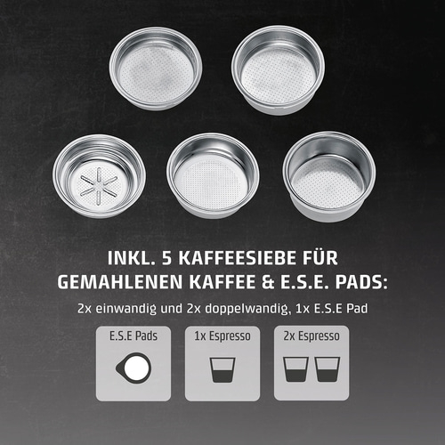 EspressoGourmet Crema Café Siebträgermaschine