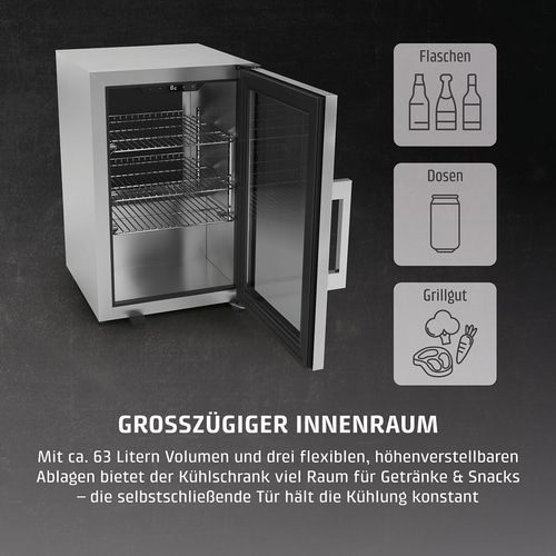 BBQ Deluxe R Smart Barbecue Kühlschrank mit Türanschlag rechts